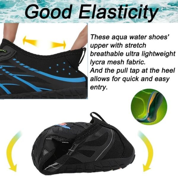 Maxome Water Shoes Men,Water Shoes Women,Beach Shoes,Swim Shoes,Barefoot Shoes,Surf Pool Shoes,Aqua Shoes,Summer Outdoor Sports Shoes,Water Shoes Quick Drying,Boating Fishing Diving with Yoga Water Aerobics - Image 5