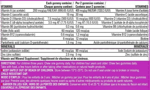 FLINTSTONES Complete Kids Multivitamin Gummies - Multivitamins for Kids, Kids Multivitamin Gummy Helps Maintain Good Health, Free of Artificial Sweeteners, Free of Aspartame, Free of Synthetic FD&C Dyes, 180 Gummies - Image 7