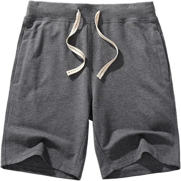 Amy Coulee Mens Athletic Shorts Casual Sweat Shorts Drawstring Workout Running Shorts with Pockets